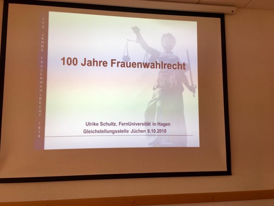 Vortrag 100 Jahre Frauenwahlrecht 2018