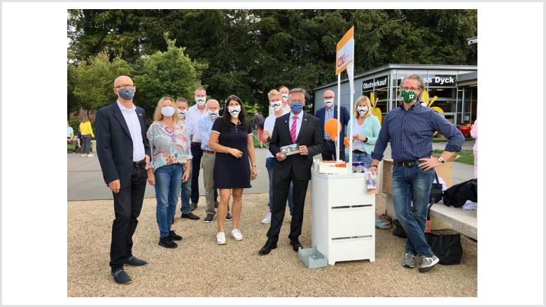 Infostand Schloss Dyck 